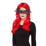 Metall Filigrane Fledermaus Augenmaske | Masque pour les yeux de chauve-souris en filigrane en métal noir - carnivalstore.de