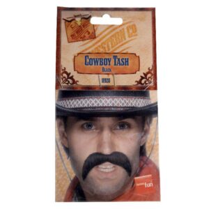 Cowboy Tash samolepicí Schwarz | Samolepící černá Cowboy Tash - carnivalstore.de