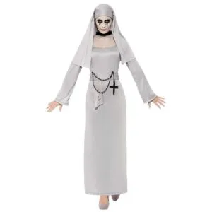 Gotach Nonne Kostüm mit Dress und Kopfstück | Kostüm Gotach-Nonne - carnivalstore.de