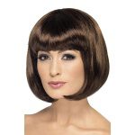 Damen Party Perücke | Paruka Partyrama 12 Inch Brown Short Bob With Fringe - carnivalstore.de