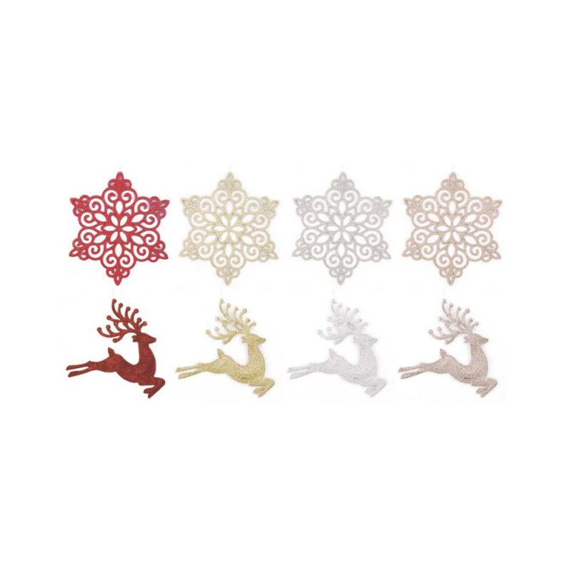 Decorazione con glitter da appendere all'albero di Natale - Carnivalstore.de