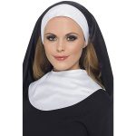 Nonnen-Kit mit Haube und Halskrause | Mníšky Kit Black White - carnivalstore.de