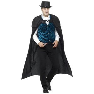 Herren Deluxe Jack der Lustmörder Kostüm | Luksusa Viktorijas laika Džeka uzšķērdēja kostīms, melns — carnivalstore.de