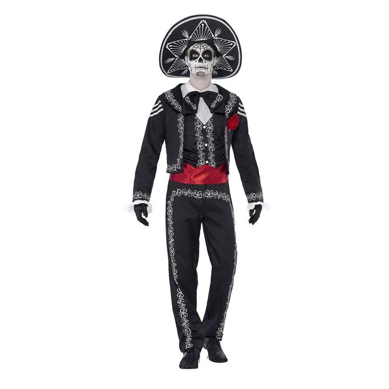 Herren Tag der Toten Senor Bones Kostüm | Day of the Dead Senor Bones Costume - carnivalstore.de