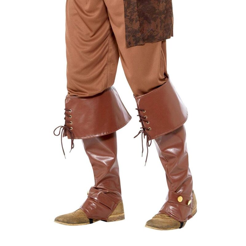 Deluxe Pirat bootcovers | Deluxe Pirate Bootcovers Brown - carnivalstore.de