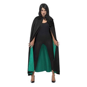 Damen Wendbarer Hexen Umhang | Deluxe Reversible Witch Cape - carnivalstore.de