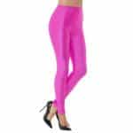 Legging Damen 80er Jahre Disko en élasthanne | Legging Disco Spandex des années 80 rose fluo - carnivalstore.de