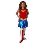Deluxe Wonder Woman – Kinder-Kostüm | Deluxe Wonder Woman kostüüm – carnivalstore.de