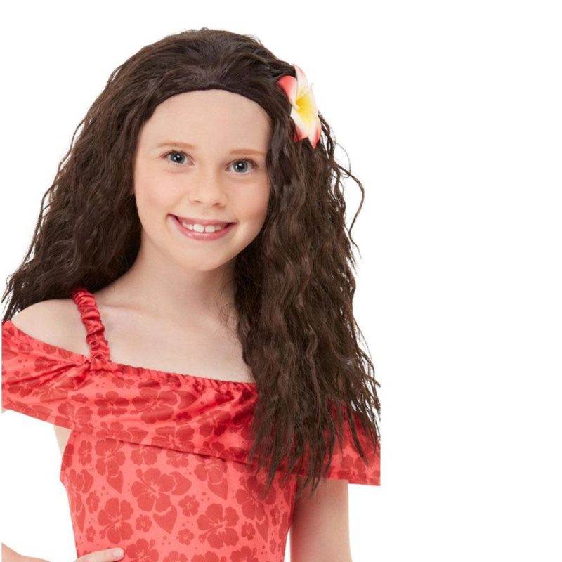 Perücke für Mädchen, hawaiianische Prinzessin | Girls Hawaiian Prinzessin Wig - carnivalstore.de