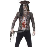 Herren Zombie Pirate T-särk | Zombie Pirate T-särk Roheline – carnivalstore.de