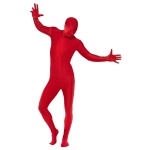 Herren Second Skin Kostüm in Rot | Κόκκινο κοστούμι δεύτερης επιδερμίδας με κρυφό μπουμπάζ - carnivalstore.de