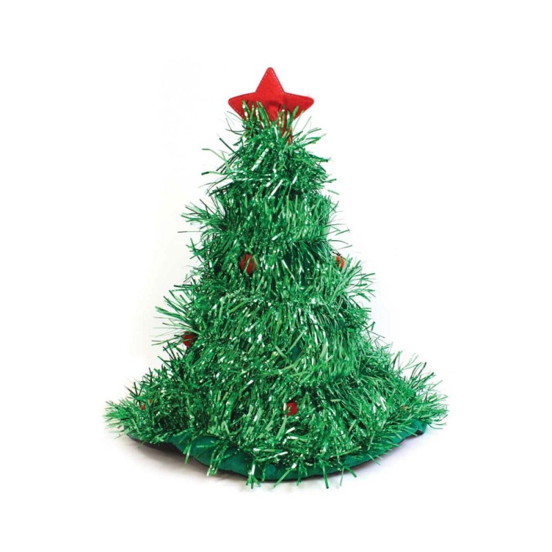 Καπέλο Santa - Χριστουγεννιάτικο Δέντρο Tinsel - carnivalstore.de