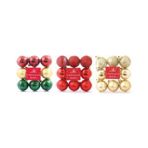 Kerstballen - 9pk Onbreekbare Kerstballen Traditiona - carnavalstore.de