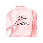 Pink Lady Jacke med logo | Grease Pink Damejakke Pink Med Logo - carnivalstore.de