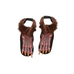 Braune Werwolffüße | Werewolf Brown Shoe Covers - carnivalstore.de