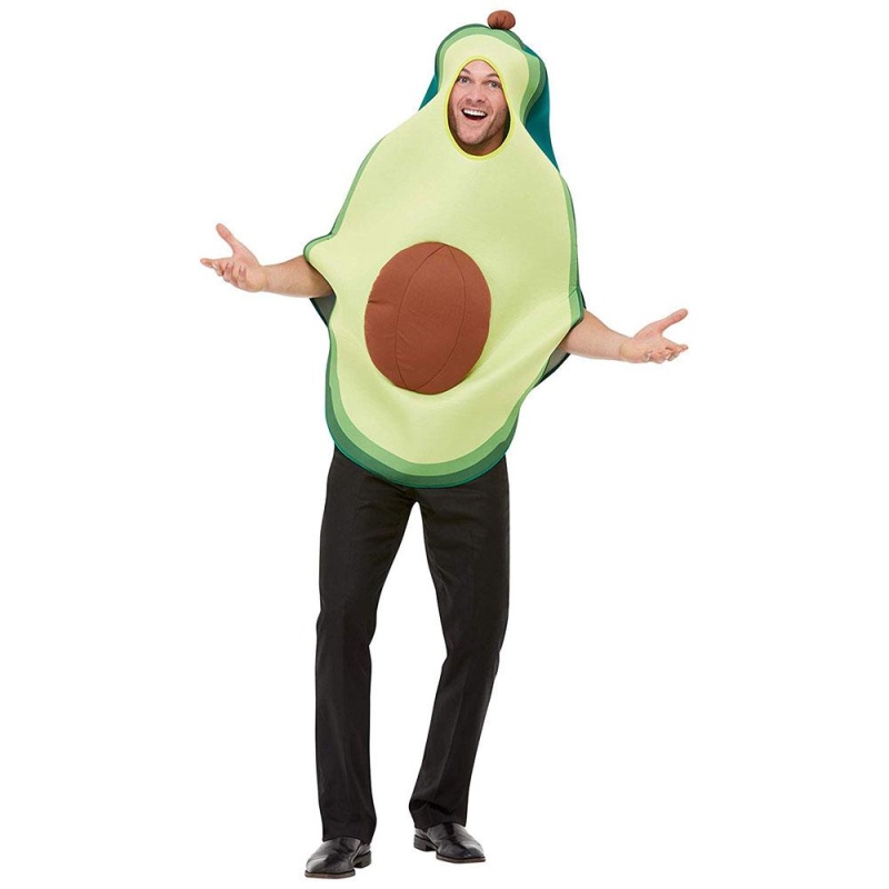 Avocado-Kostüm, Unisex | Costume Avocado Verde Con Tabard Con Cappuccio - Carnivalstore.de