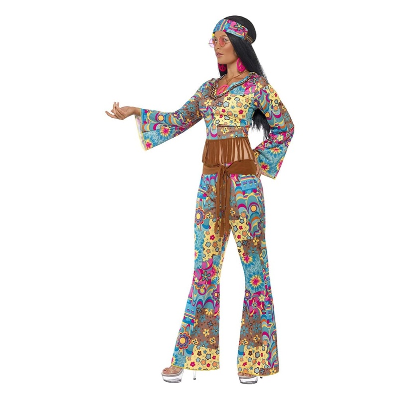 Hippie Flower Power-kostuum