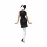 Hippiekleid schwarz weiss 60er Jahre Kleid | 1960s Party Girl Costume, Black and White - carnivalstore.de