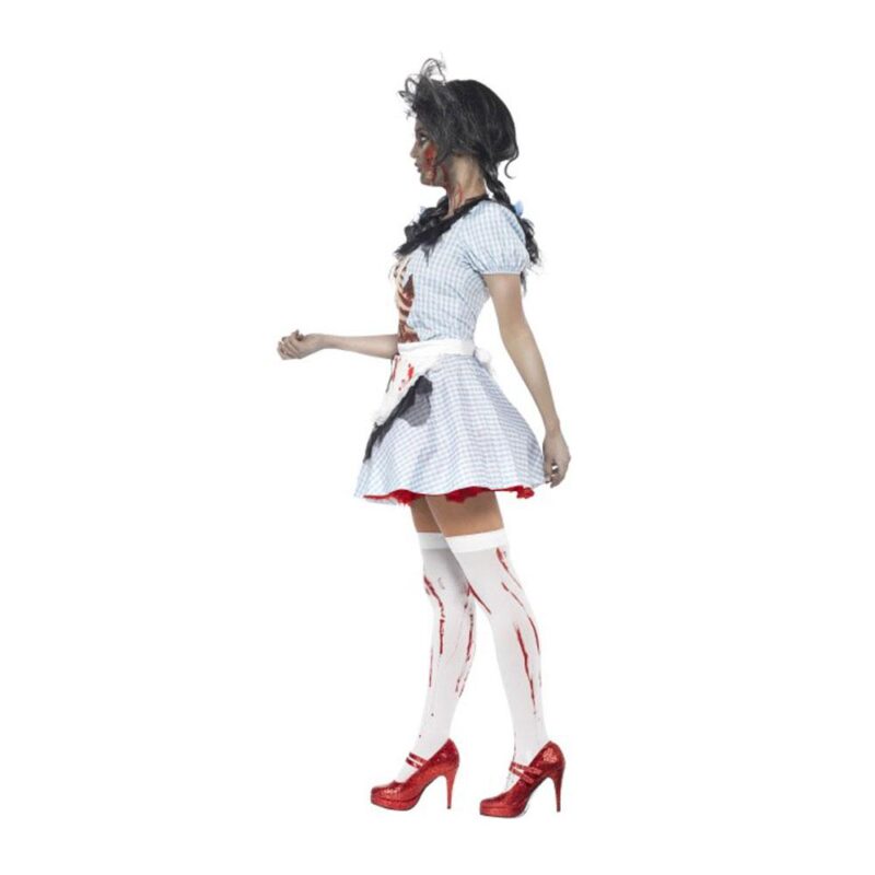 Damen Zombie-Countrygirl Kostüm | Horror Zombie Dorothy Kostum - carnivalstore.de