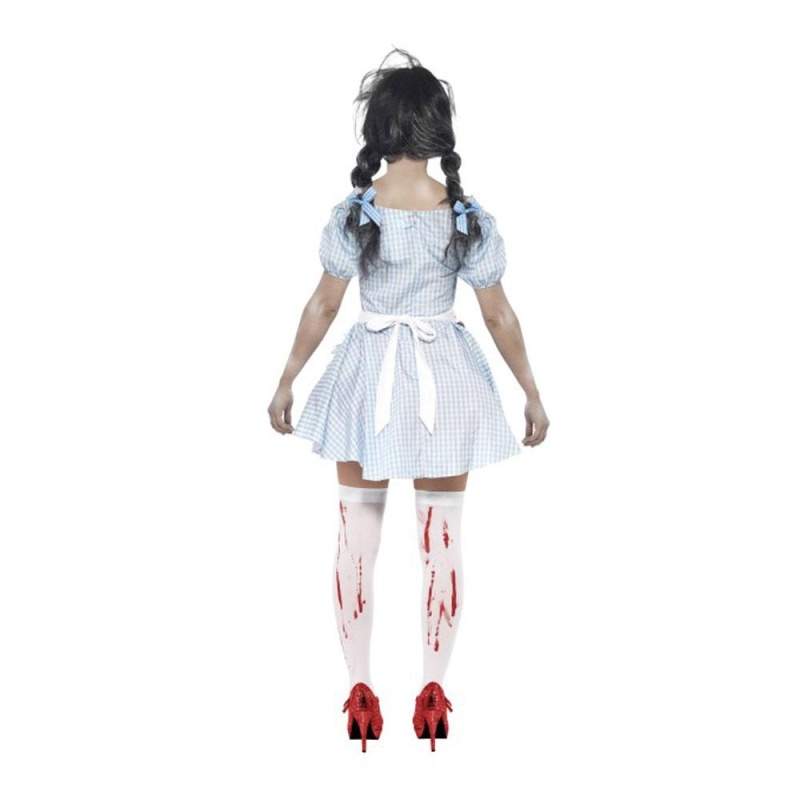 Damen Zombie-Countrygirl Kostüm | Horror Zombie Dorothy Kostüm - carnivalstore.de