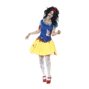 Damen Zombie-Snow Fright Kostüm | Zombie Snow White -asu - carnivalstore.de