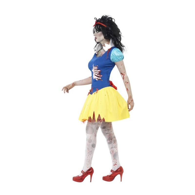 Damen Zombie-Sneskræk Kostüm | Zombie Snehvide kostume - carnivalstore.de