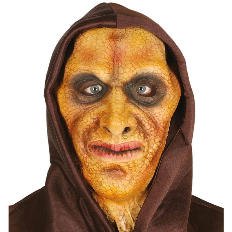 Erwachsene Halloween Tiermaske Horror Karneval Party|Hooded Hagedis Man Masker Latex - carnavalstore.de