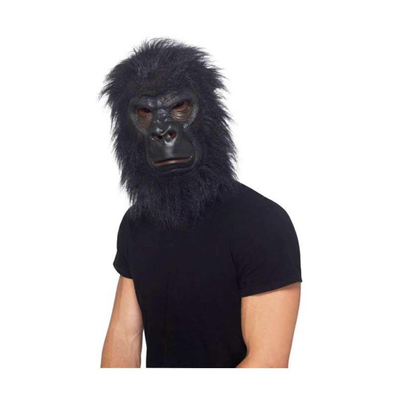 Gorilla Maske,Schwarz - carnivalstore.de