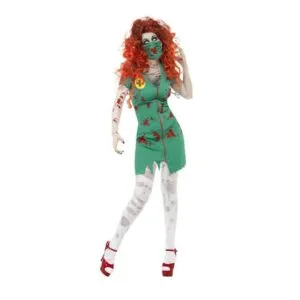 Damen Zombie-OP Schwester Kostüm | Costume da infermiera esfoliante zombie - Carnivalstore.de