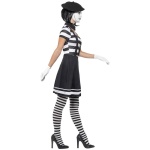 Pantomime Kostüm für Frauen | Lady Mime Artist Costume - carnivalstore.de