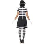 Pantomime Kostüm für Frauen | Lady Mime Artist Costume - carnivalstore.de