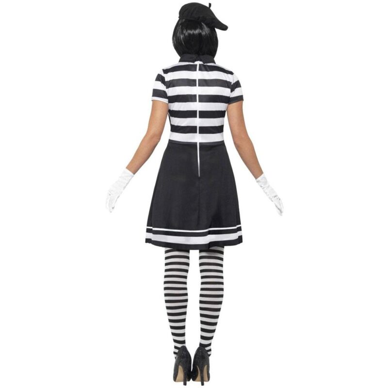 Pantomime Kostüm für Frauen | Déguisement d'artiste Lady Mime - carnivalstore.de