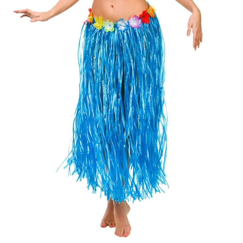 Hawaii-hula-nederdel 80 cm 5 farver - Carnival Store GmbH