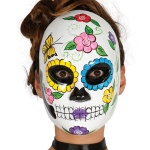 Maske Tag der Toten, Frau | Woman Day Of The Dead Mask - carnivalstore.de