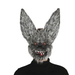 Maske böses Kaninchen mit Haaren | Evil Bat Mask With Hair - carnivalstore.de