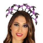 Guirca Diadem mit Chauve-Souris Mauve und Schwarz|Netopýři Tiara - carnivalstore.de