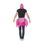 Flamingo Costume, Pink, One Piece Padded Body with Attached Neck & Hood - carnivalstore.de