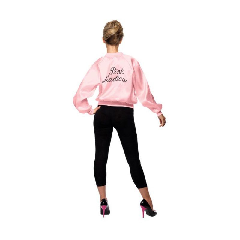 Damen Grease Kostüm Rosa Jacke | Pinke Damenjacke für Grease - carnivalstore.de