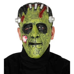 Grüne Monstermaske mit Schrauben | Grüne Monstermaske mit Schrauben - carnivalstore.de