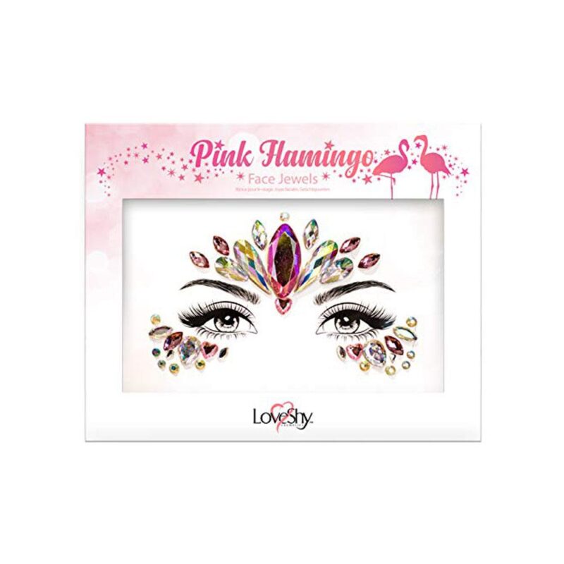 Klejnoty do twarzy Pink Flamingo - carnivalstore.de