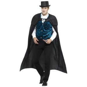 Herren Deluxe Jack der Lustmörder Kostüm | Luksusa Viktorijas laika Džeka uzšķērdēja kostīms, melns — carnivalstore.de