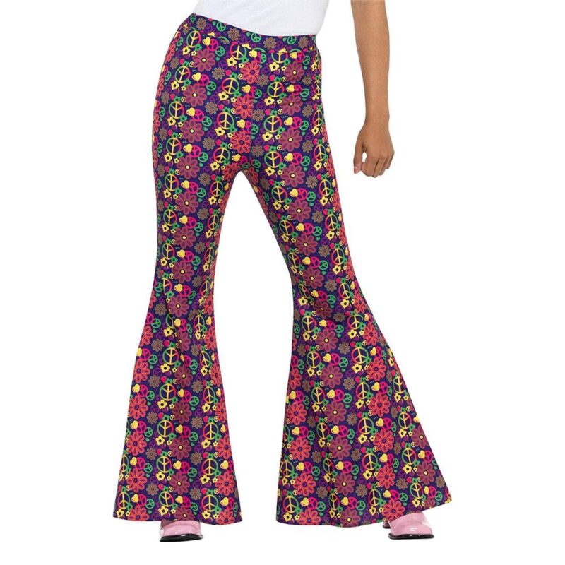 60er Psychedelic CND Schlaghose Damen | 60s Psychedelic CND Flared Trousers Ladies - carnivalstore.de