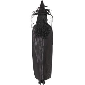 Damen Deluxe Langer Hexen Umhang | Deluxe Witch Cape - carnavalstore.de