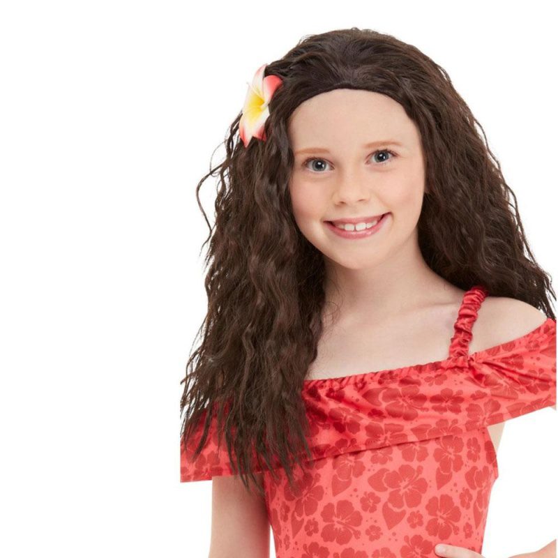 Perücke für Mädchen, hawaiianische Prinzessin | Girls Hawaiian Prinzessin Wig - carnivalstore.de