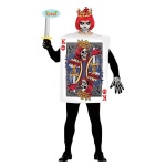 Spielkarte König mit Totenkopf | Costume de roi de coeur - carnivalstore.de