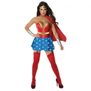 Generique Sexy Wonder Woman Costüm für Damen | Costum Femeia Minune - carnivalstore.de