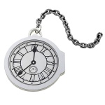 Übergroße Taschenuhr | Reloj de bolsillo extragrande blanco Eva - carnivalstore.de