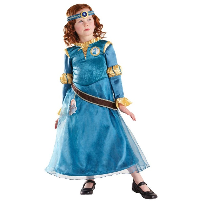 Disney Kostüm Luxe Every Day Merida | Merida Disney Prinzessin Deluxe Kannerkostüm - carnivalstore.de