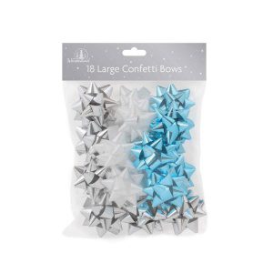 Schleifen - 18er Pack Large Confetti Forest Frost - carnivalstore.de