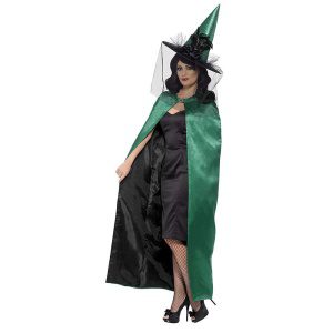 Damen Wendbarer Hexen Umhang | Deluxe Reversible Witch Cape – carnivalstore.de